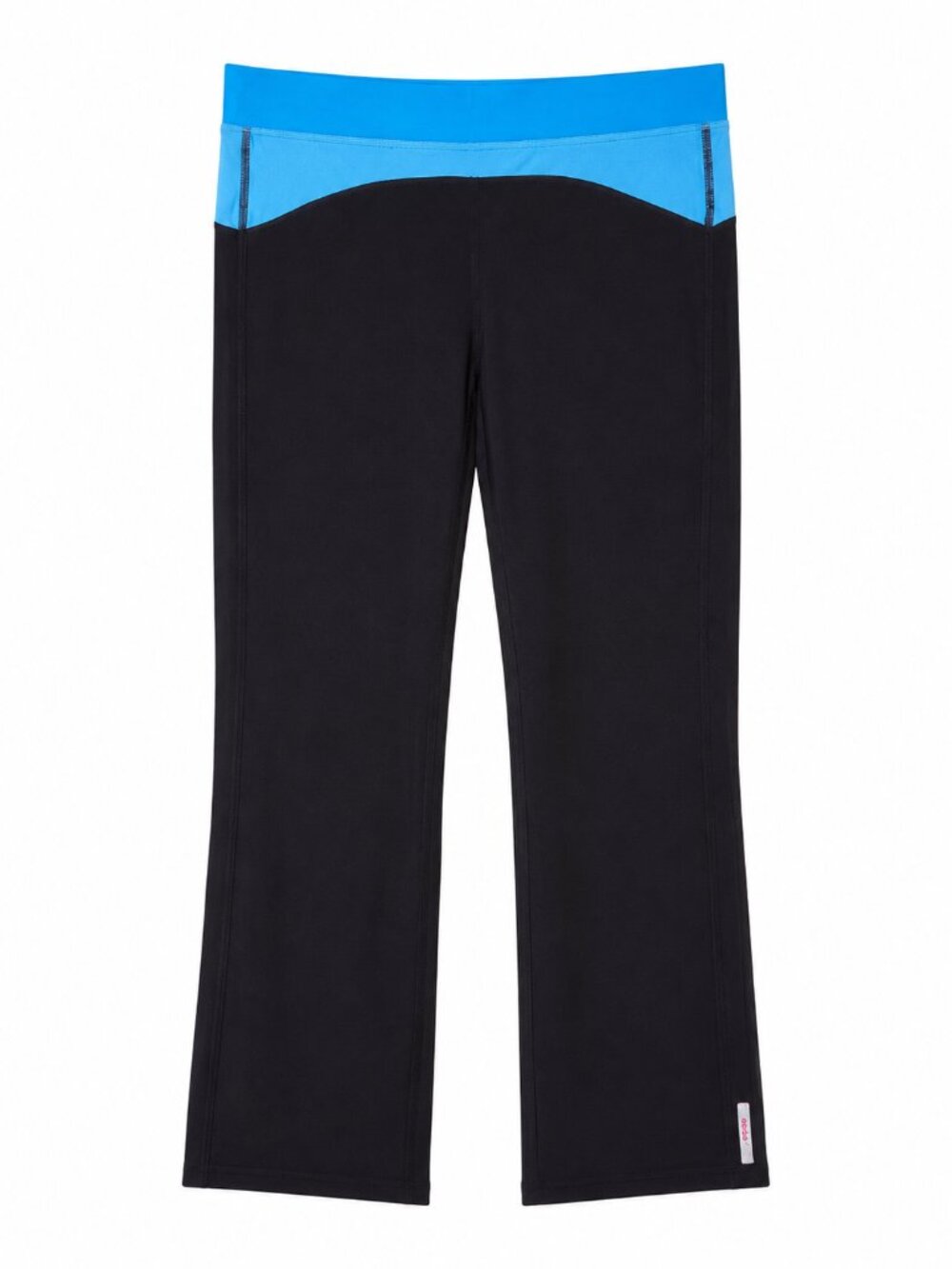 Mexx Sport Dynamic Women's Large Cropped Athletic Pants Black Blue Stretch